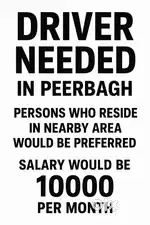 Looking for Proffessional Driver