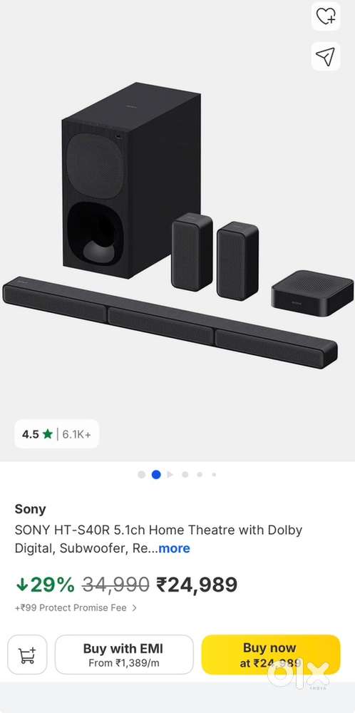 SONY HT-S4OR 5.1ch Home Theatre with Dolby Digital, Subwoofer