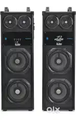 DJ STONE SHAARK MULTI MEDIA PARTY SPEAKER 10X2 DUAL SUB WOOFER 5X2