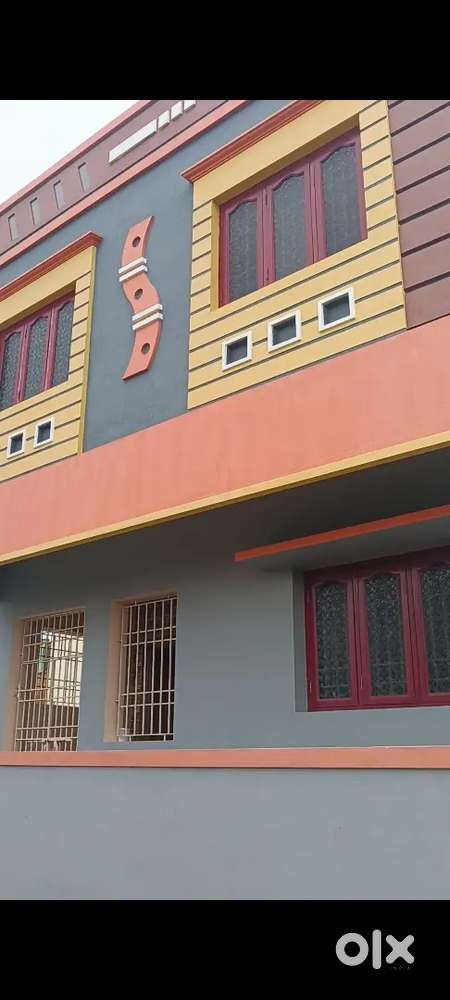 Minjur railway station near, one year old Bilding