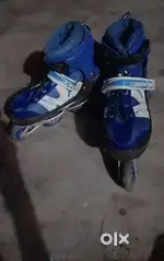 Skating shoes and and helmet gloves or etc