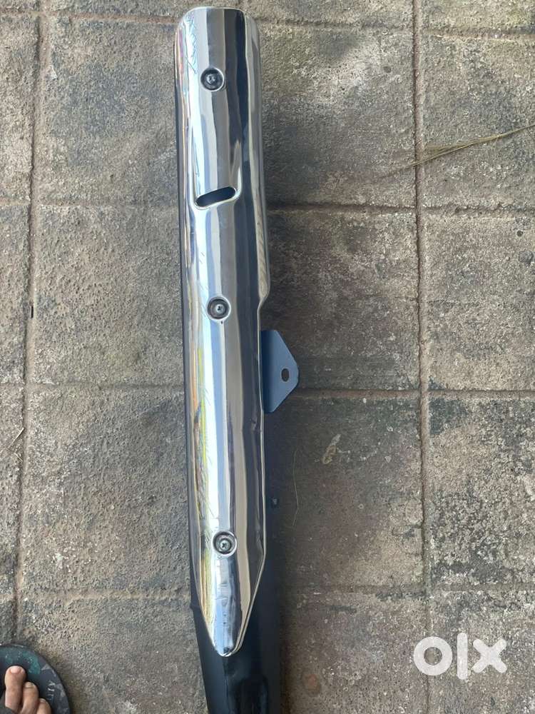 CAT SILENCER WITH FULL SHIELD.   Neat condition