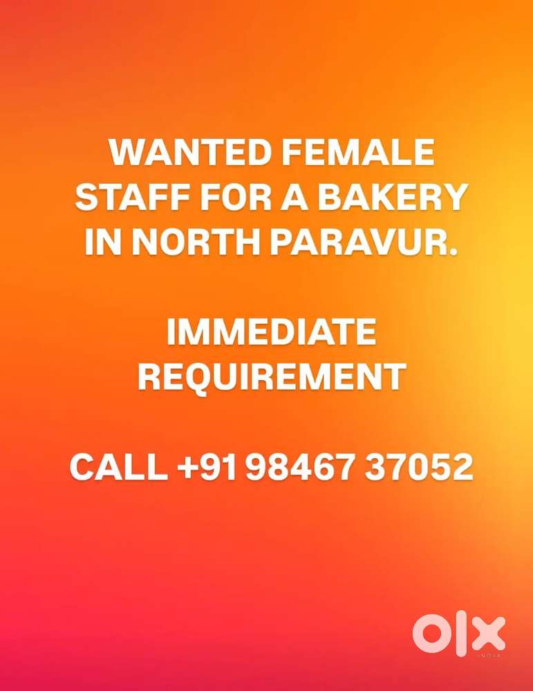 Bakery Staff needed