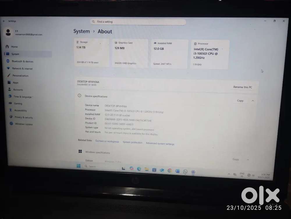 HP Laptop I3 10th Gen