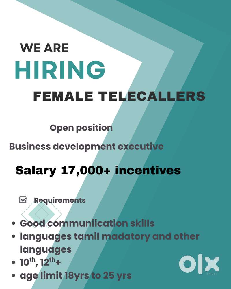 hiring for female telecallers