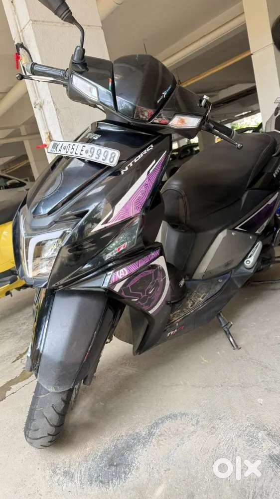 Tvs ntroq running documents new back tyre frist owner