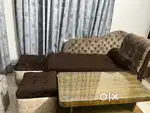 5 Seater Single Big Couch Hand Made during last Diwali with 2 Stools