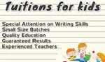 Available tution classes from L.k.G. to 5th classes.
