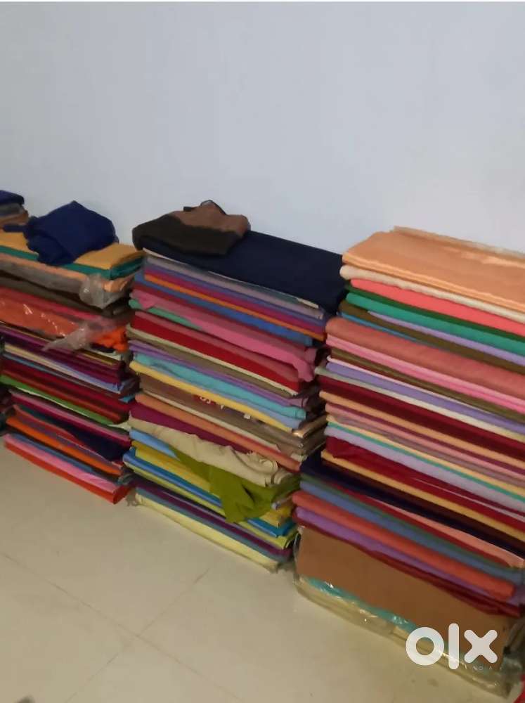 Printed and plain clothes