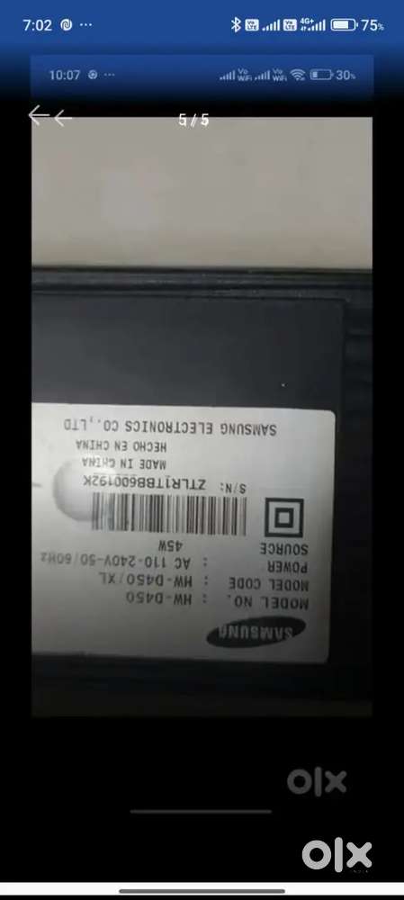 Samsung HW D450 Home theatre wireless subwoofer