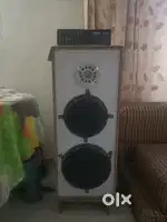 Speaker with amplifier set