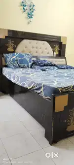 Bed with mattress