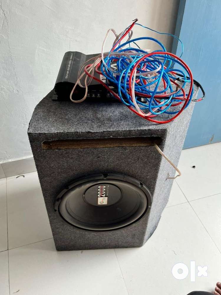 Bass 2000 watts with amplified