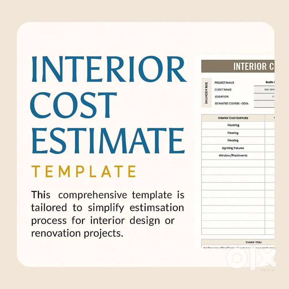 Interior estimation  and quantity surveying