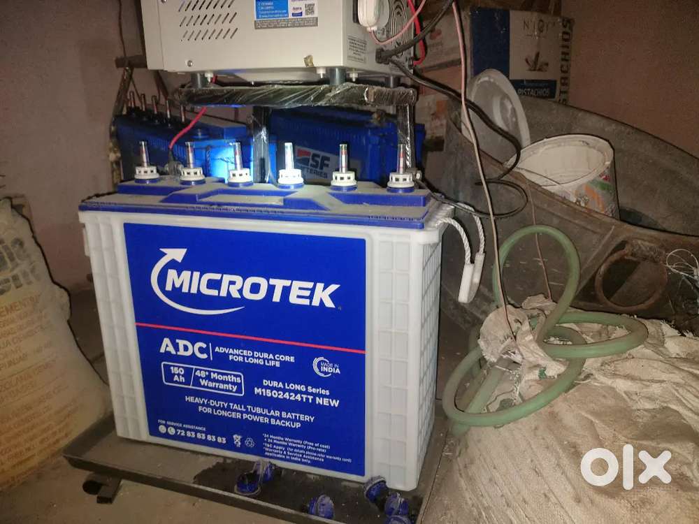 Microtek 150ah new 2- 3 month old battery