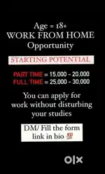 Work from home opportunity