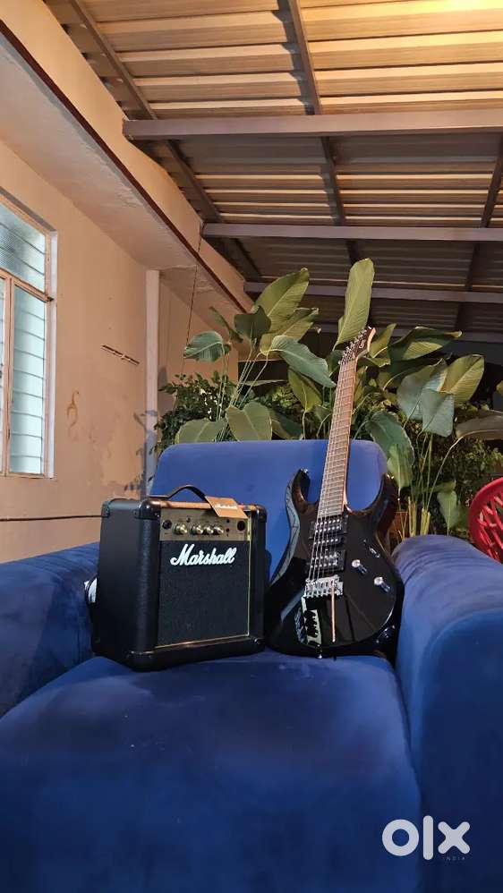 Cord Electric Guitar with Marshall Amplifier - Excellent Condition