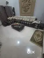 L shape sofa set