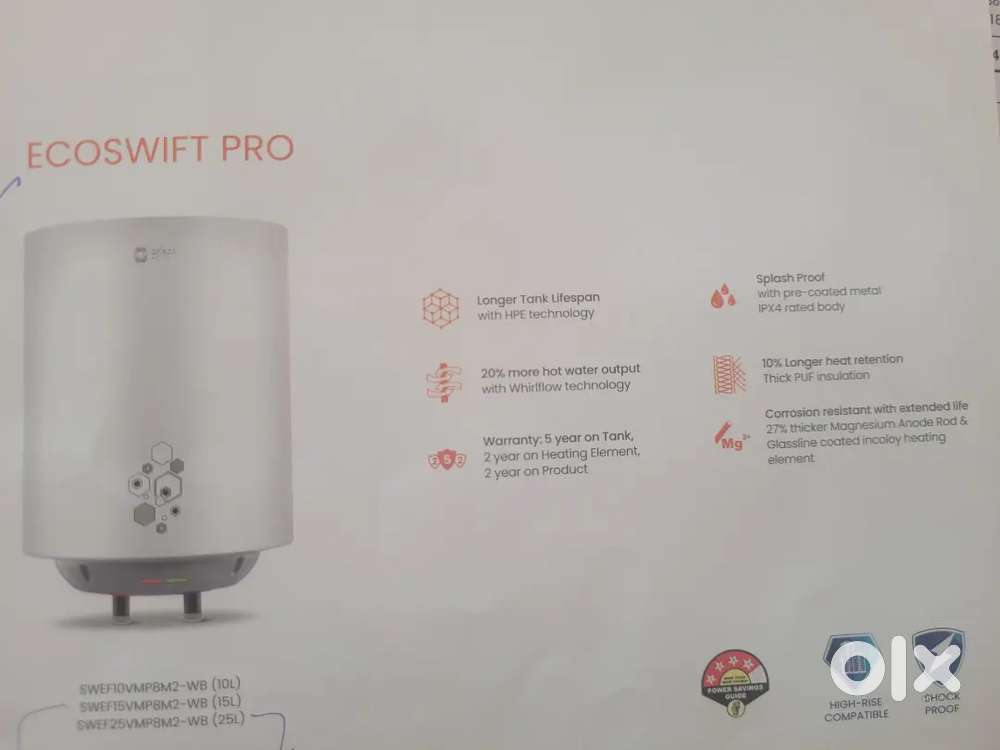 Orient water heater