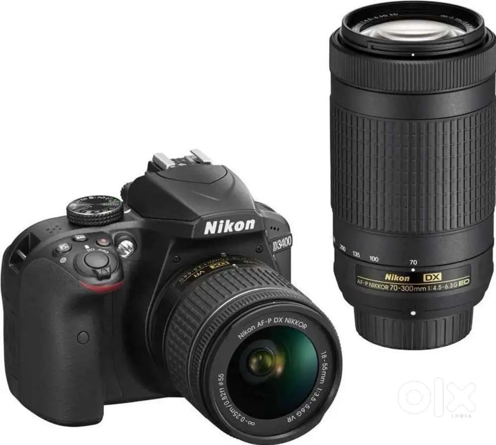Nikon DSLR Camera 3400d with 70-300mm Lena