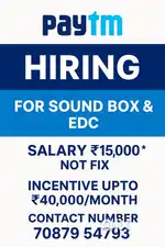 We r hiring for paytm off role job part time