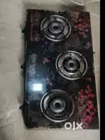 3 burner gas chulha