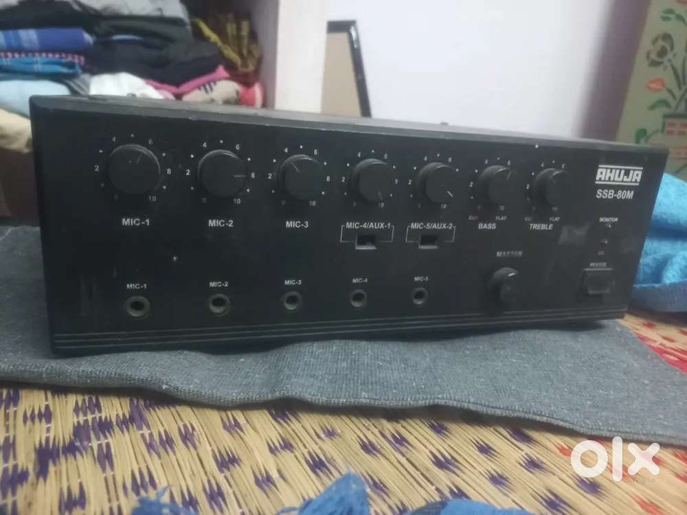 Ahuja Medium Wattage PA Mixer Amplifier 80W SSB-80M