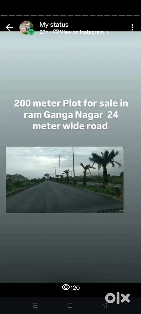 200 Meter Plot for sale in Ram Ganga Nagar