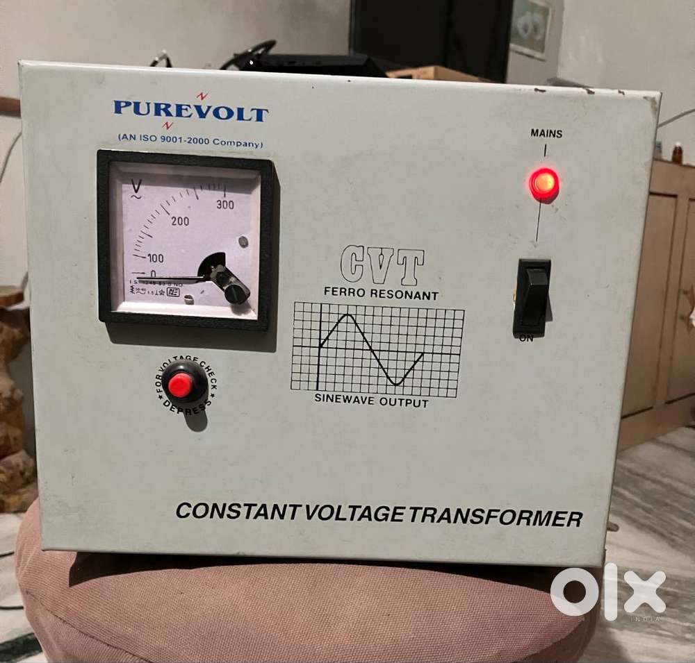 Rarely USED PUREVOLT 1KVA Constant Voltage Transformer CVT Stabilizerr