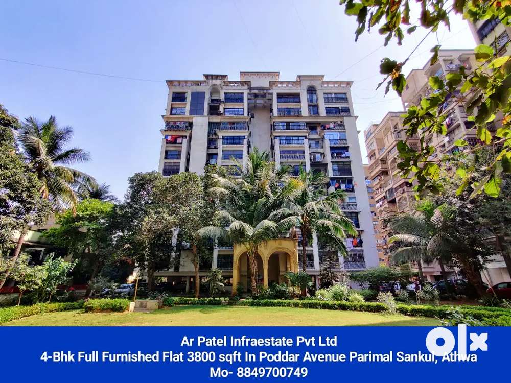 4-Bhk Fully Furnished Flat In Poddar Avenue Athwa-Note-Only Cash Deal