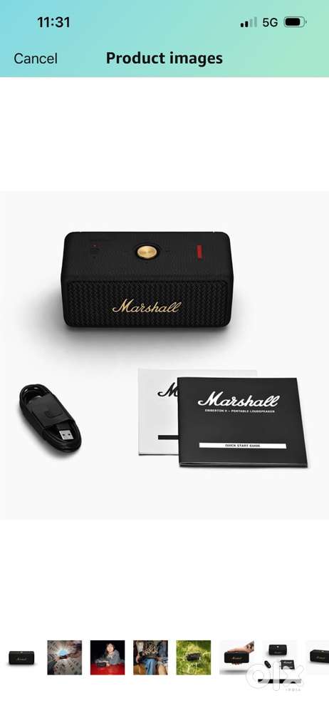 Marshall Emberton II 20W  wireless Bluetooth Portable Outdoor Speaker