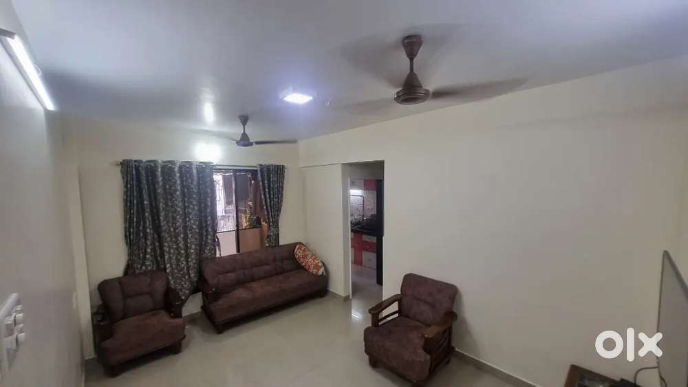 Fully furnished 1BHK flat is freshly renovated.