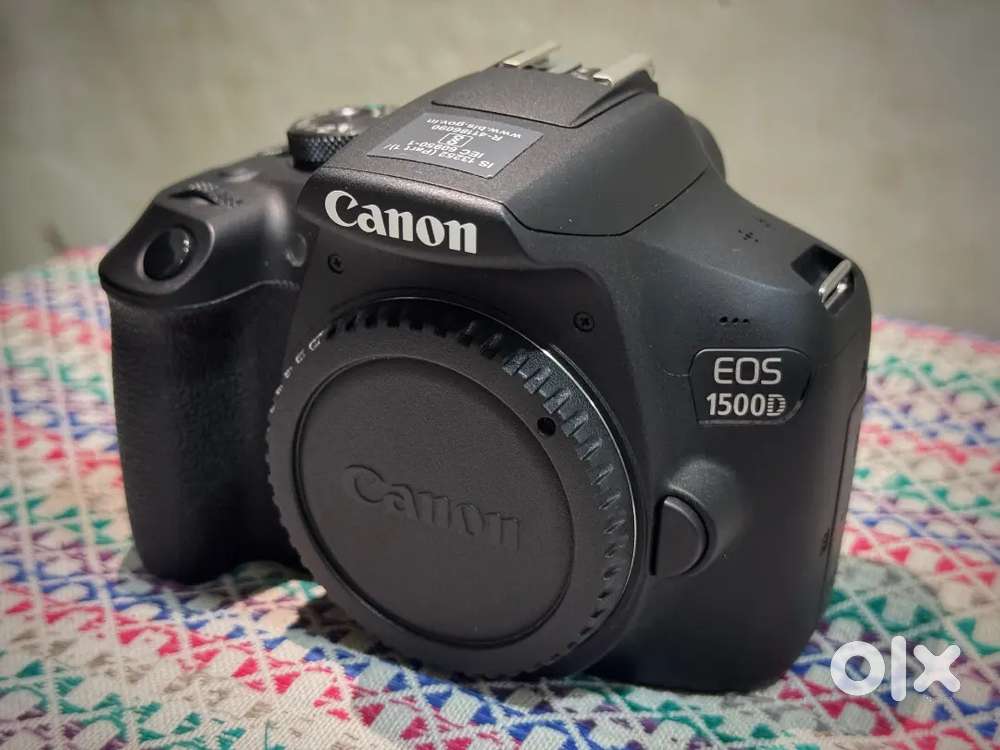 Canon EOS 1500D DSLR Camera with Dual Lens (18-55mm & 55-250mm).