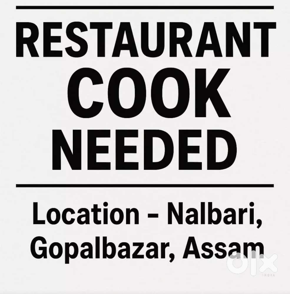 Restaurant cook needed