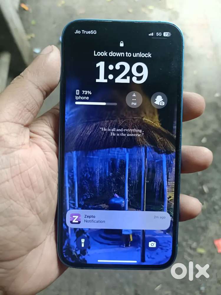 I phone 13 128 gb blue 2 minor dent