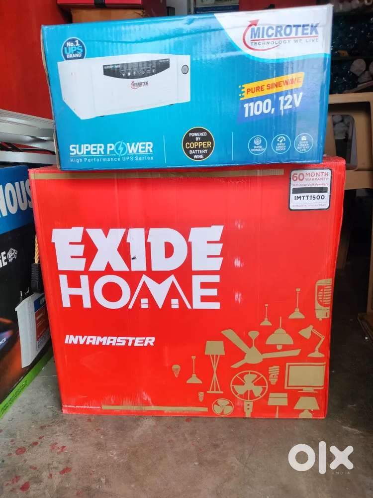 (1100va+150ah ) microtek sinewave inverter exide inva master battery