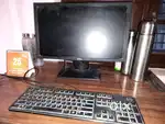 Monitor and keyboard