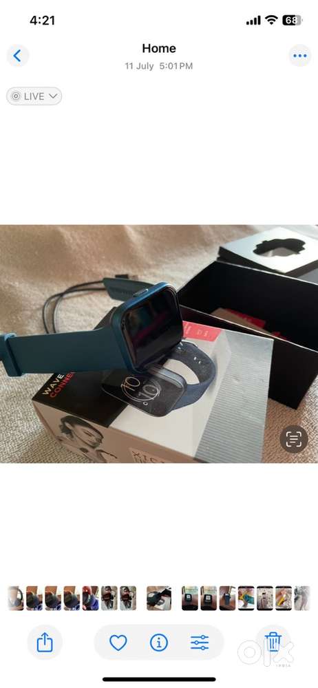 Boat wave connect smart watch