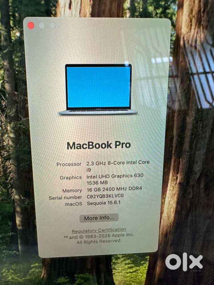 Apple MacBook Pro 15”Touch Bar /2019 /i9/16GB RAM/512GB /4GB Graphics