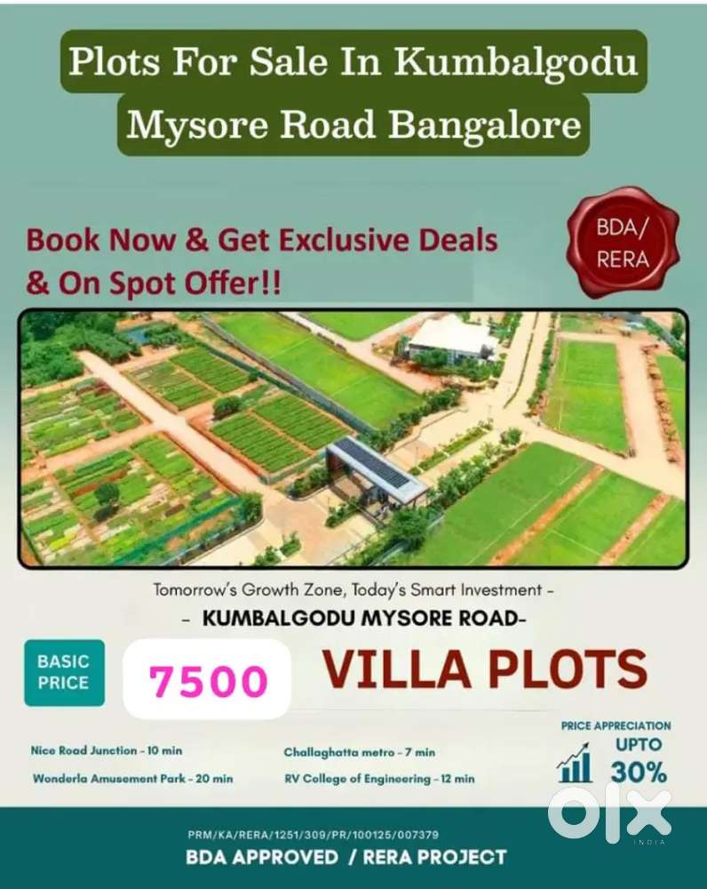 BDA APPROVED PLOTS SALE IN MYSORE ROAD