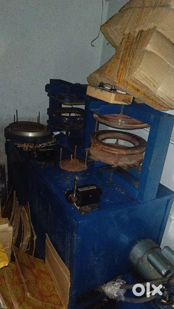 Paper plate moulding machine semi automatic with materials