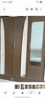 Bed with wardrobe combo