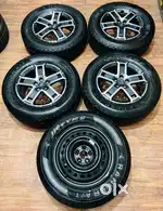 Thar roxx 18 inch alloy wheels and jk tyres available