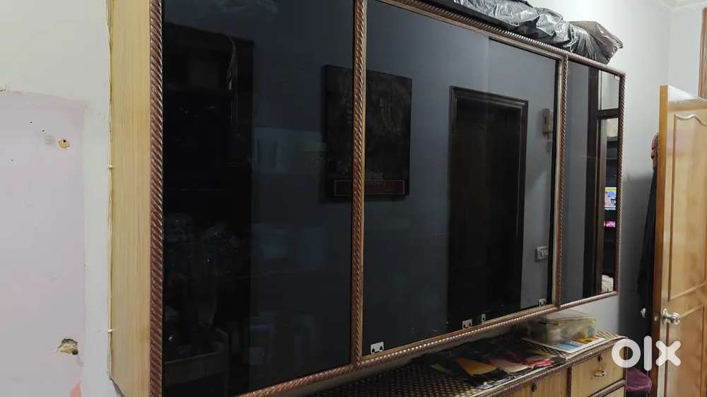 Two wooden cabinets