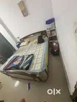 King size bed with inbuild mirror