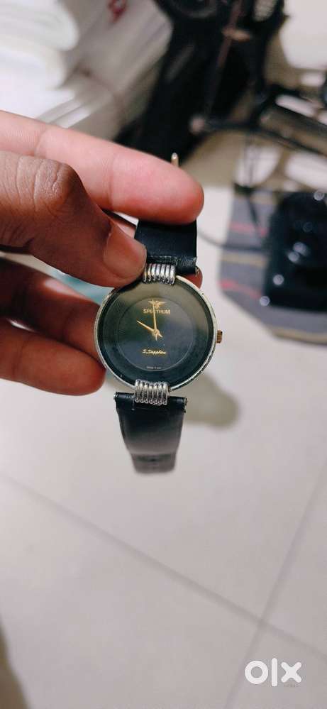 Spectrum S.sapphire Swiss p,sion , 23k gold electro plated watch