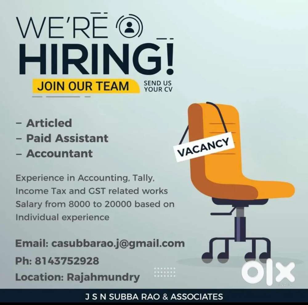 Job For Accountant