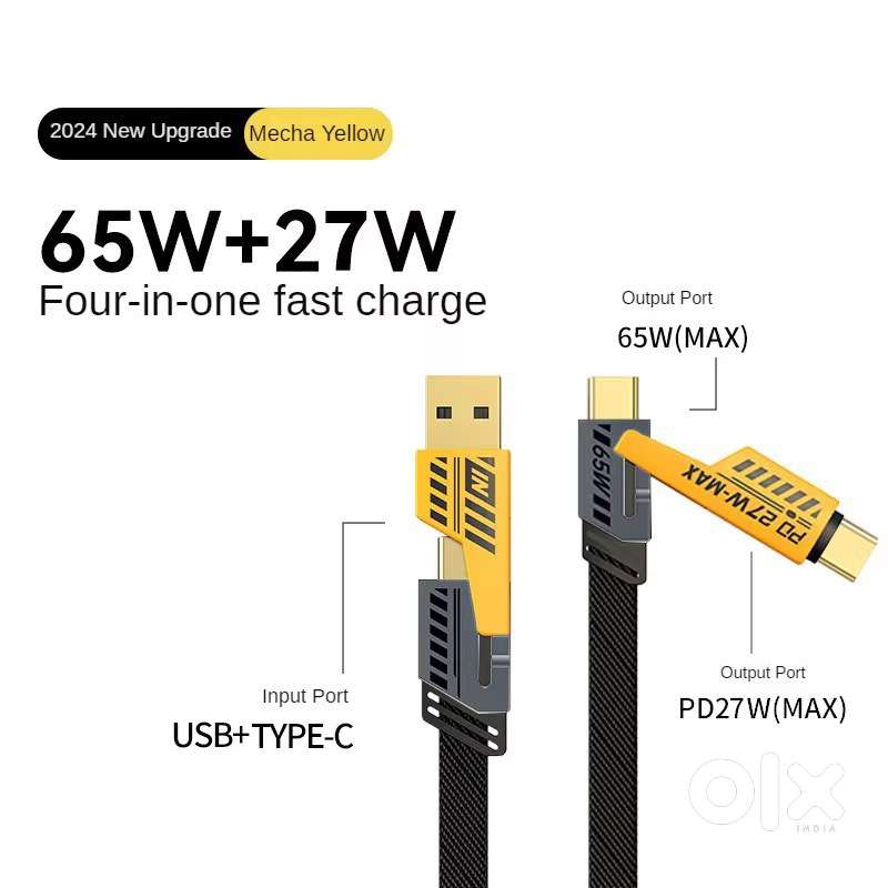 4 in 1 and 3 in 1 wholesale rate charging cables iphone & android both
