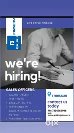 Sales officer in bajaj Finserv