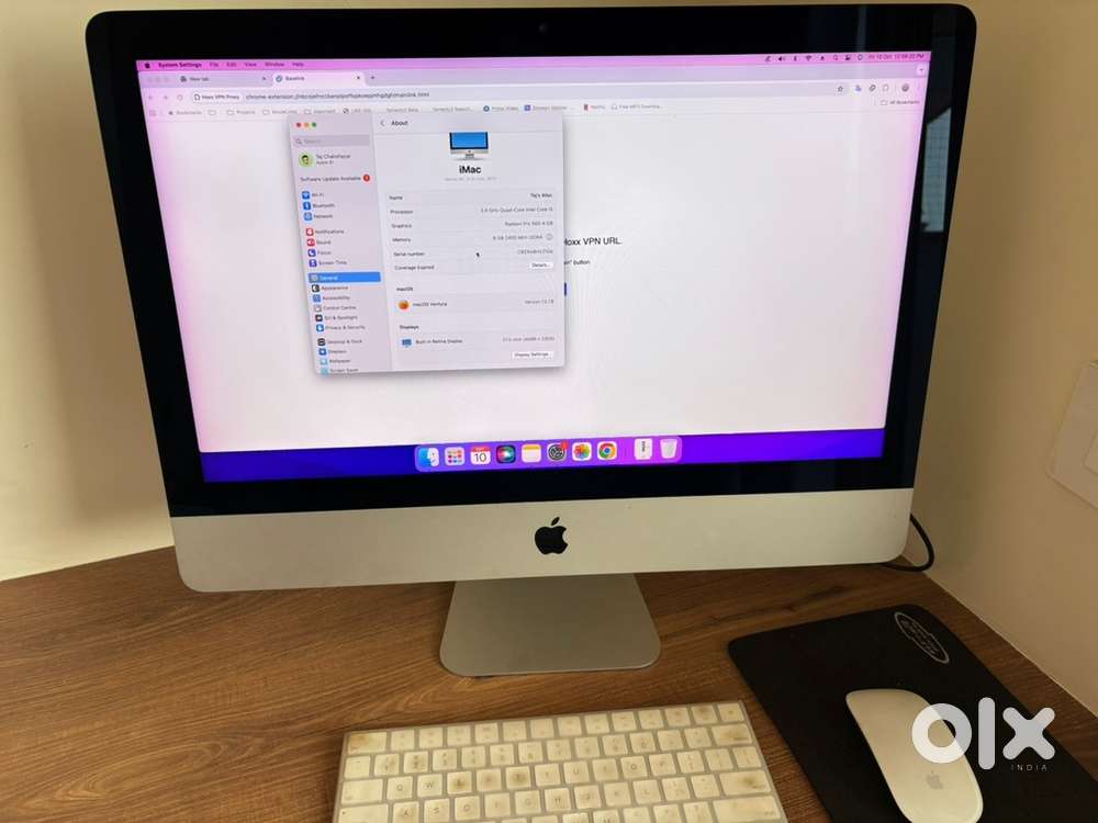 Imac-2018 (Retina 4k, 21.5 inch, 2017)